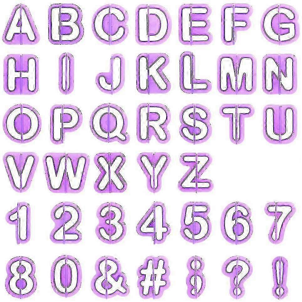 40 Pieces Of Cutters, Punctuation Marks, Letters And Numbers 2025