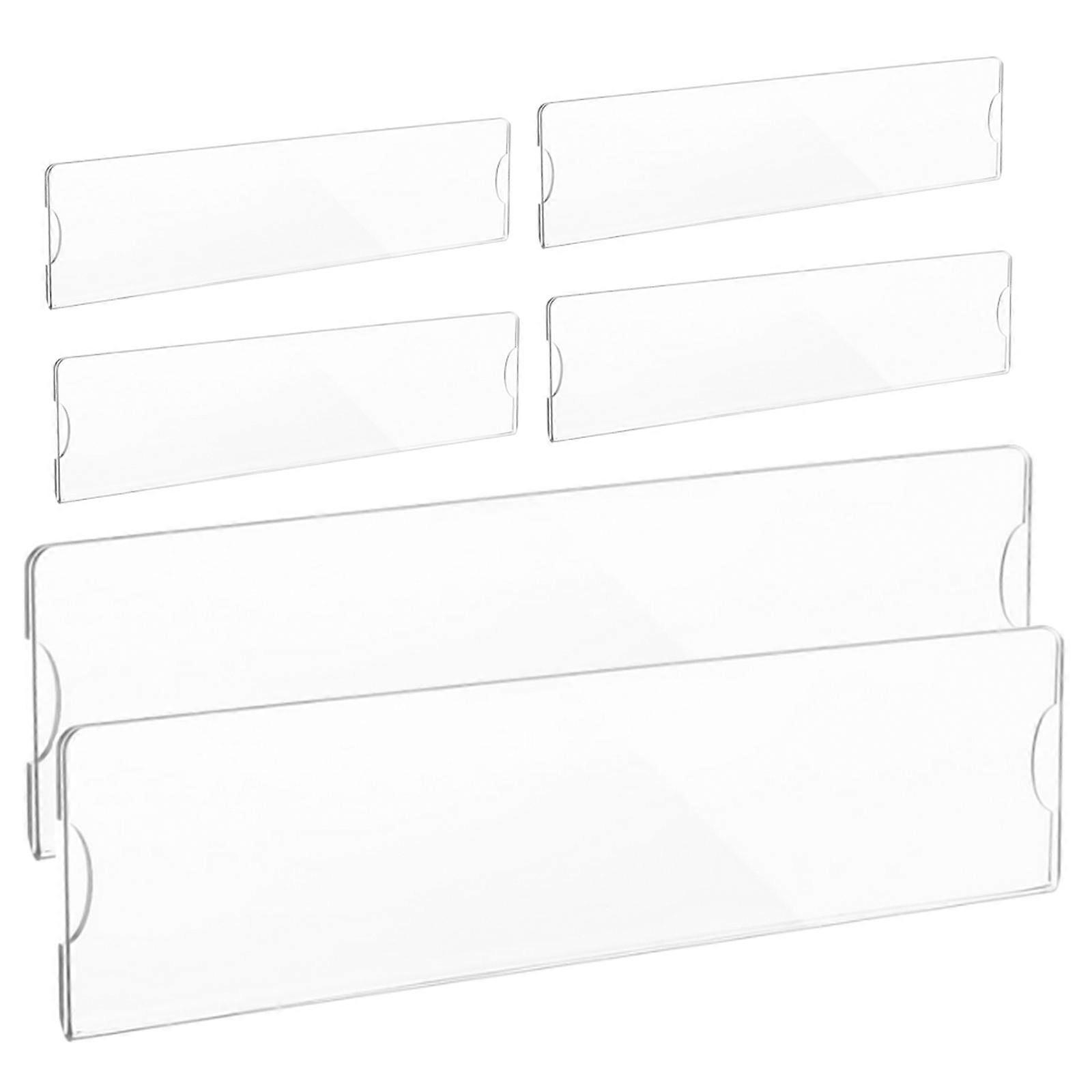 Transparent Acrylic Wall Name Plate Holder 12 Pcs Identification Frame For Secretary Teacher Doctor In Office And Classroom Occasion