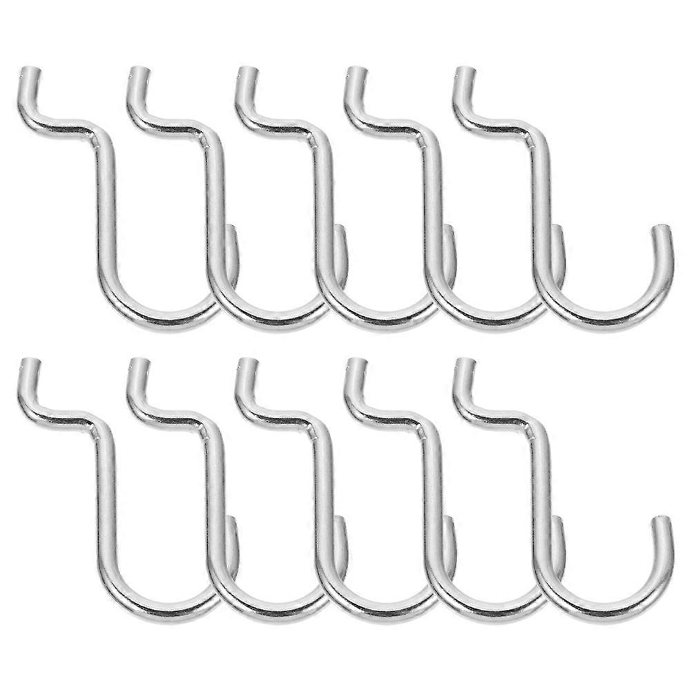 Utility Hooks 50 Pcs Pegboard Accessories Iron Tool Hanging Garage Use Shelving Board Organization 1.6X1.2X0.4In