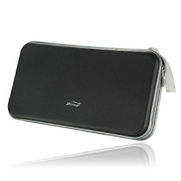 Plastic Cd Storage Case for Organizing 80 Dvds 2Pcs Portable Black