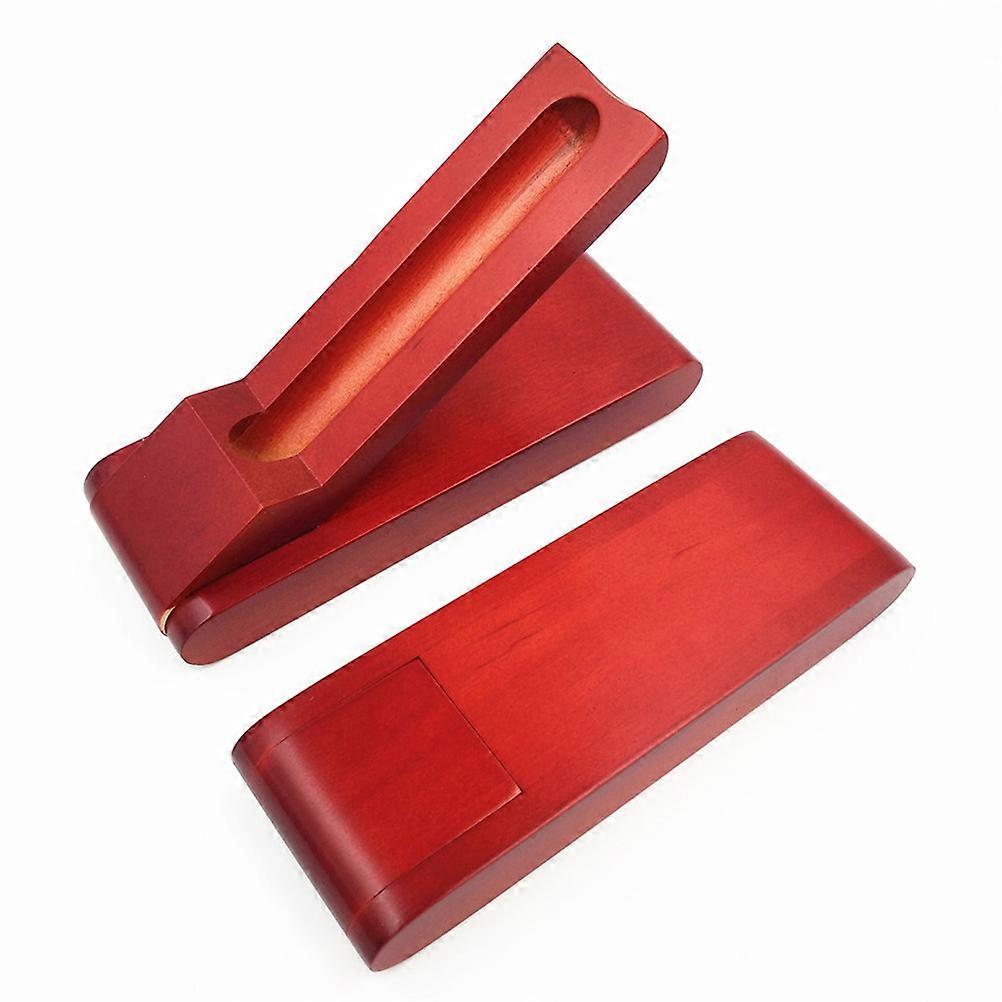 Wooden Fountain Pen for Writing with Gift Case 2Pcs Elegant Red Set