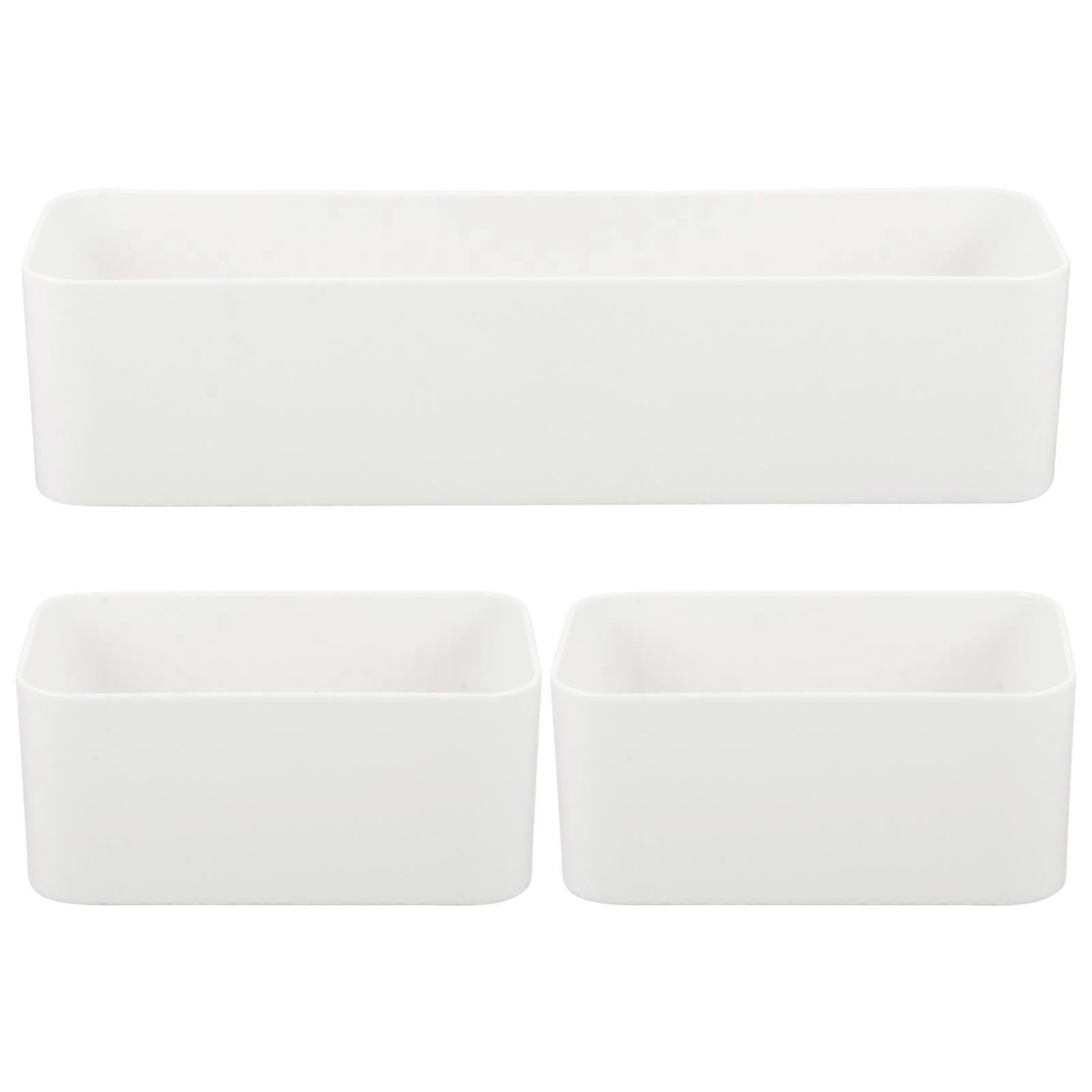 Wall Mounted Storage Holder for Storage 3Pcs Punch Free Organizer Boxes