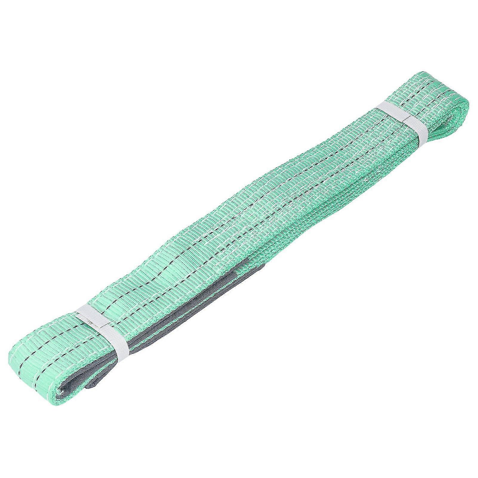 2T Flat Lifting Rope with Double Eye Buckle Polyester Webbing Lift Strap for Industrial Crane 2 Meter 2025