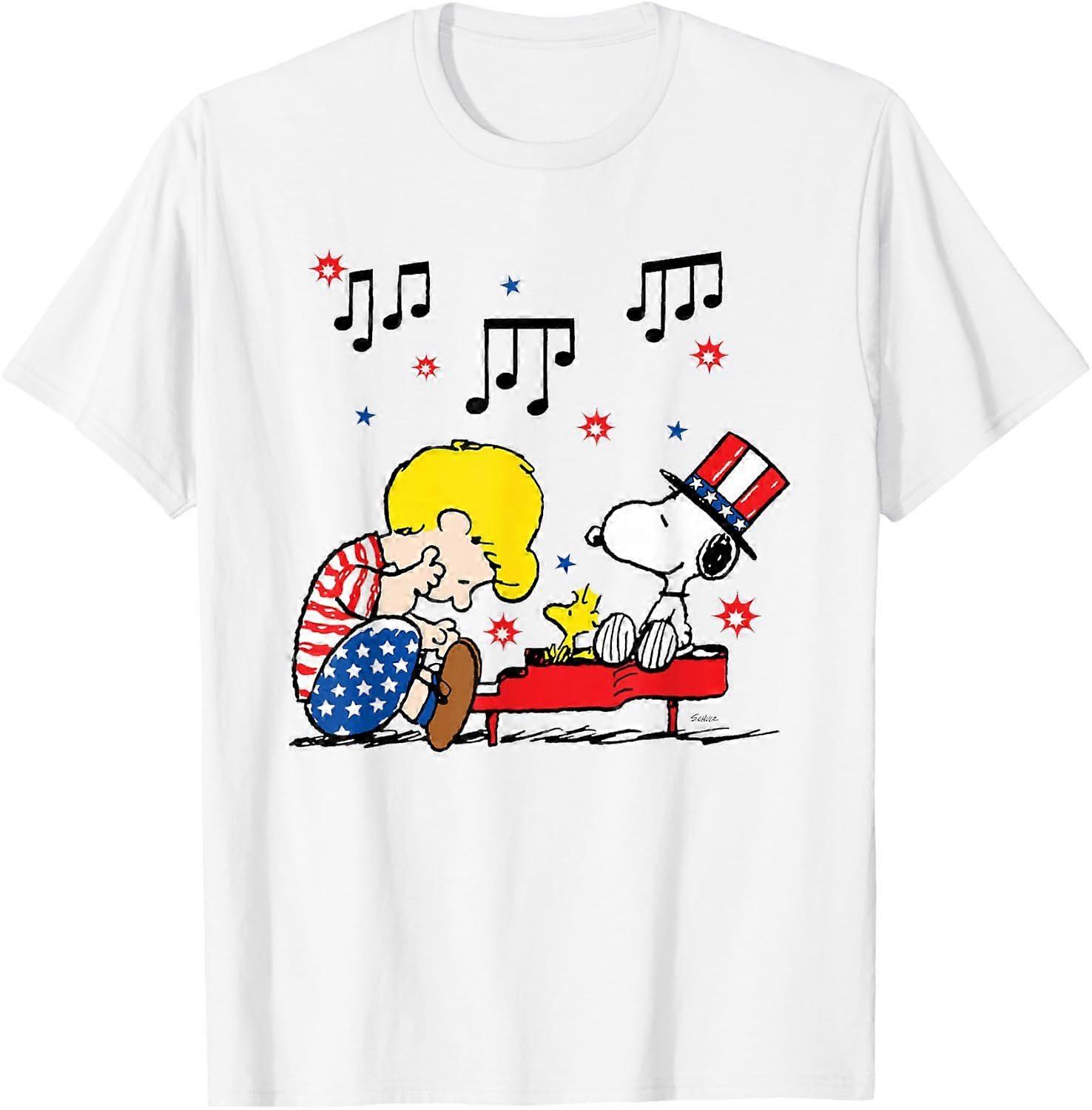Tričko Peanuts Schroeder a Snoopy Americana TX0102