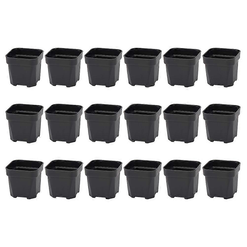 Black Flower Pot Plastic Planter for Planting 72Pcs Multipurpose Pots