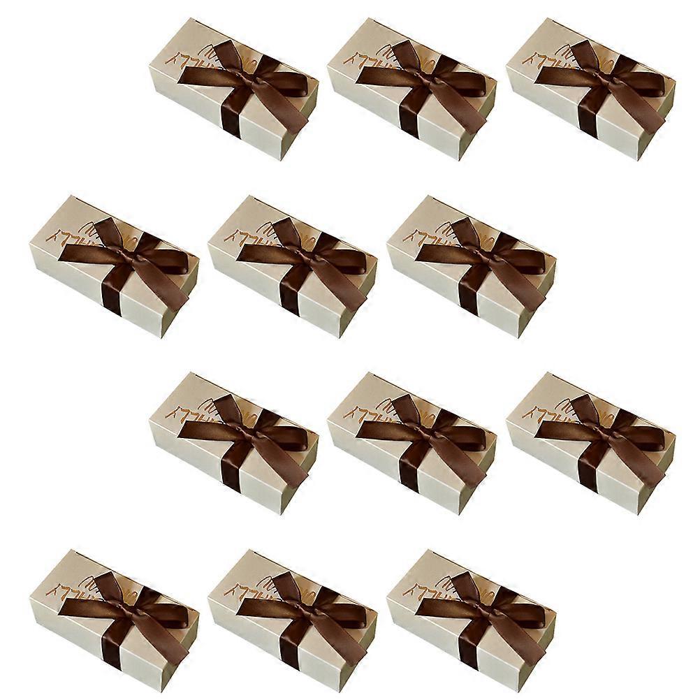 Wedding Candy Box Paper Gift Wrapping Pouch for Wedding Use 20Pcs Beige