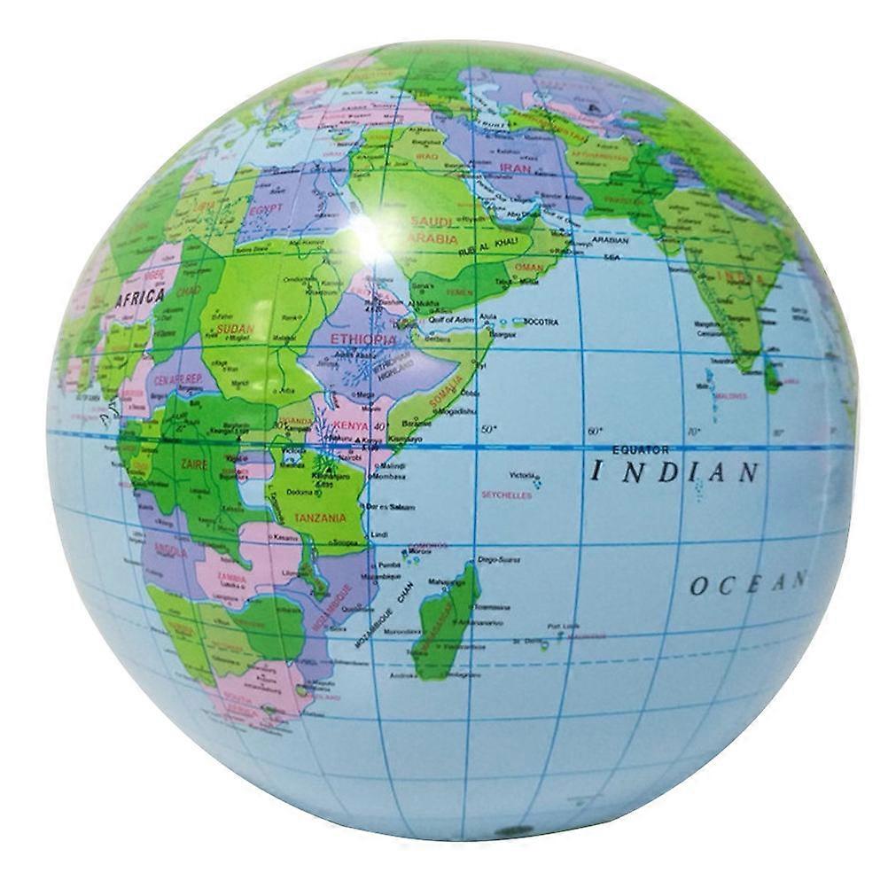 2Pcs Colorful Inflatable Globe Ball for Playing Use Stress Relief Toy