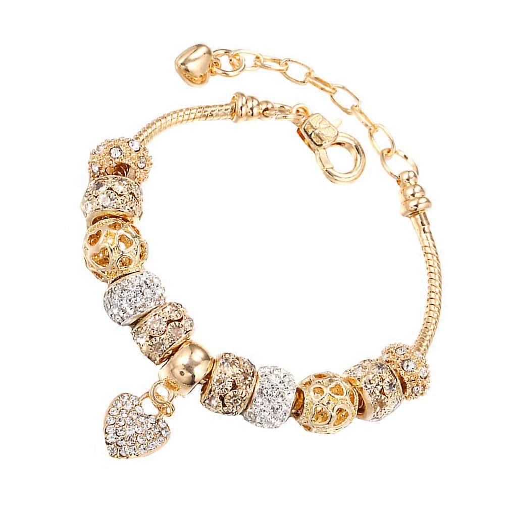 Golden Delicate Wrist Decor Simple Chic Bracelet for Decoration 2Pcs
