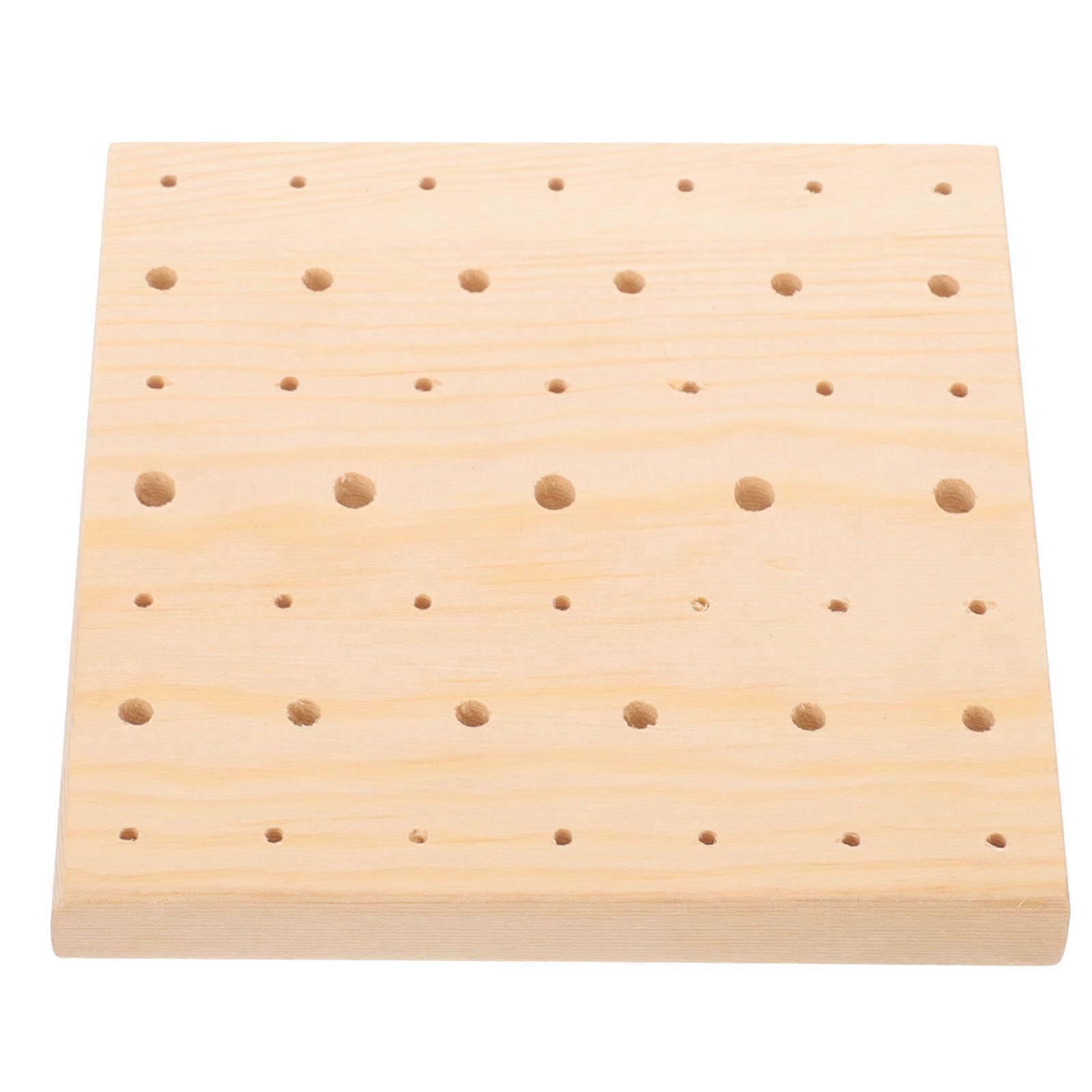 Clay Doll Model Display Board Support For Craft Creation Toys Beige Wooden 1Set
