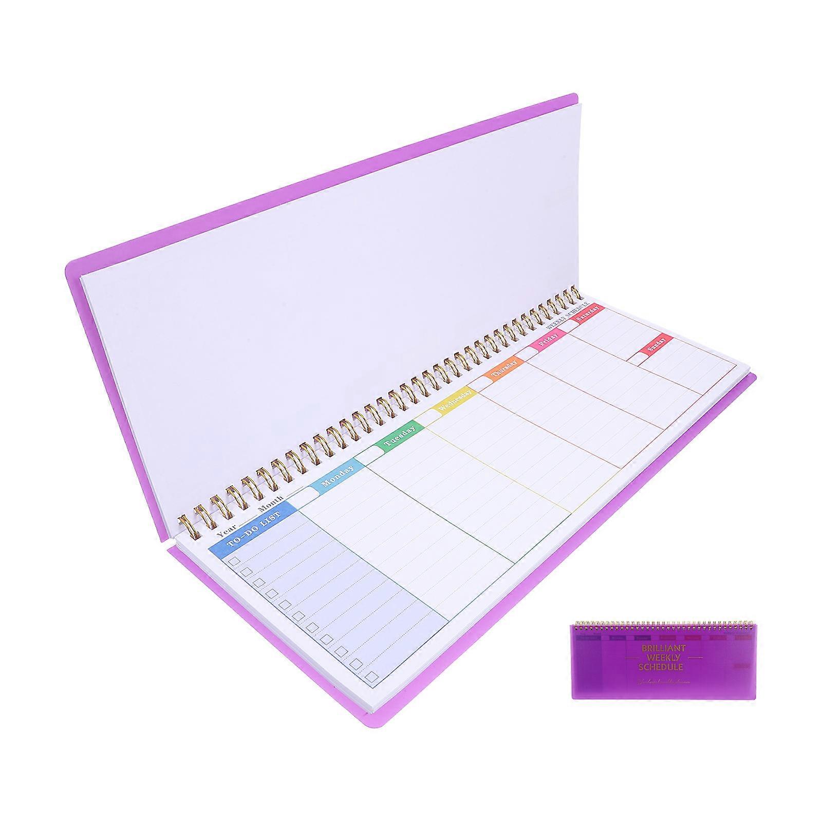 Weekly Planning Pad Purple for Weekly Task Management 5Pcs to Do List