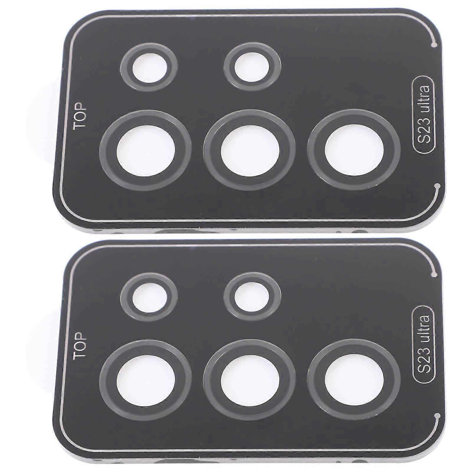 Camera Lens Cover 2 Sets For Smartphone Users Daily Use Durable Scratch-Resistant Protectors Black 10 Protectors