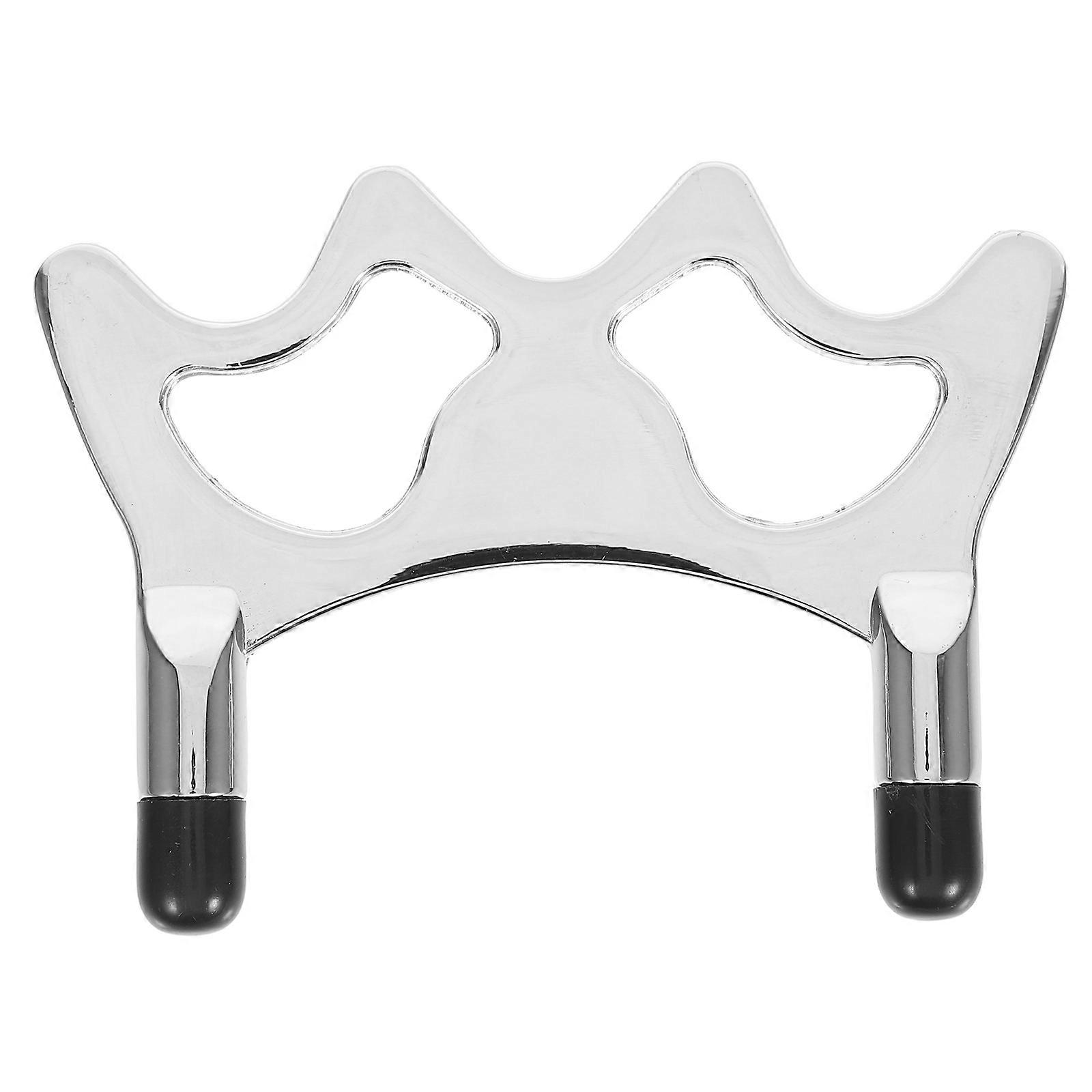Pool Bridge Head Billiard Cue Head Holder Smooth Polished Surface Rubber Coated Feet 1Pcs