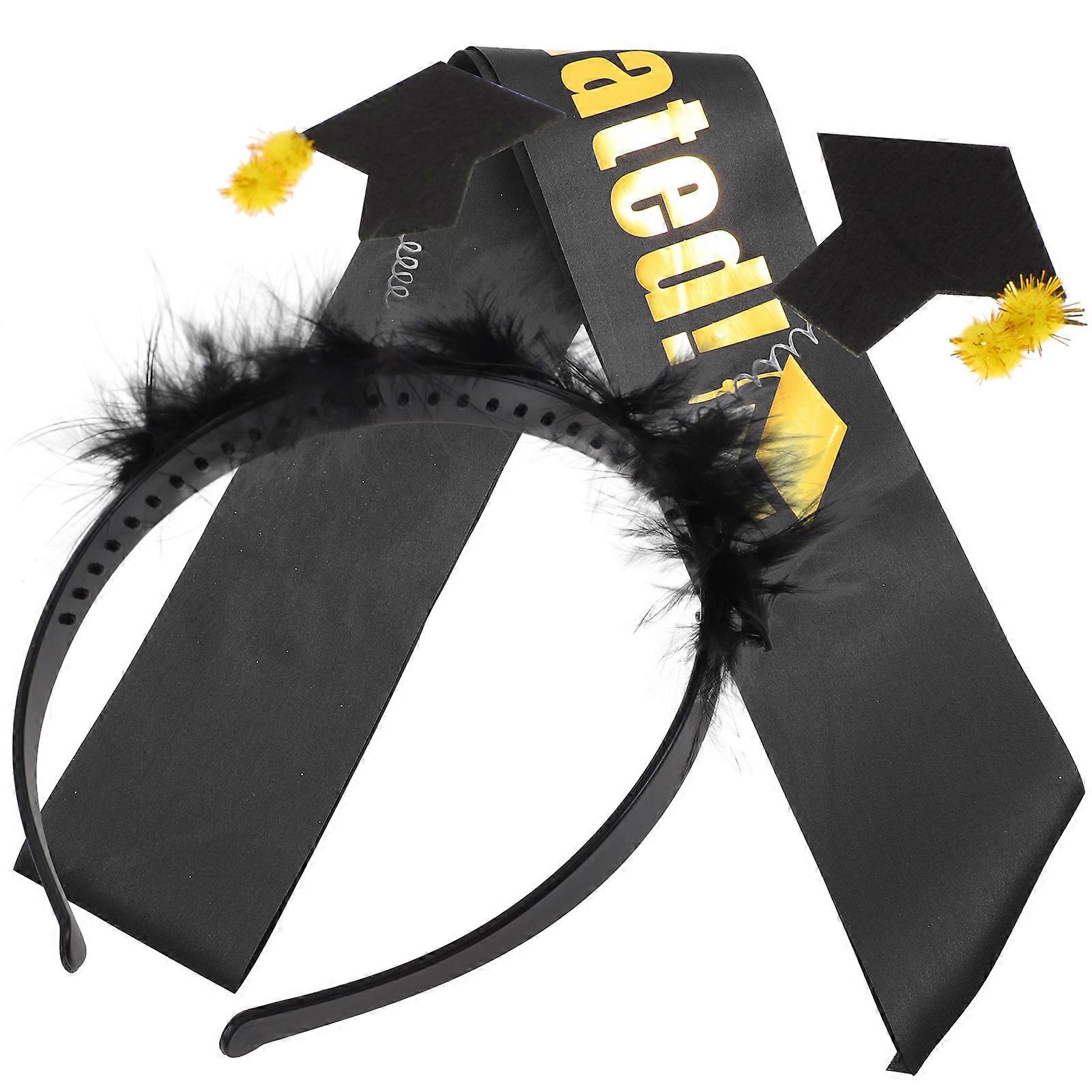 Graduation Party Decoration Headband Set With Mini Graduation Cap Ideal For Graduates And Women In Multi Color 5 Sets