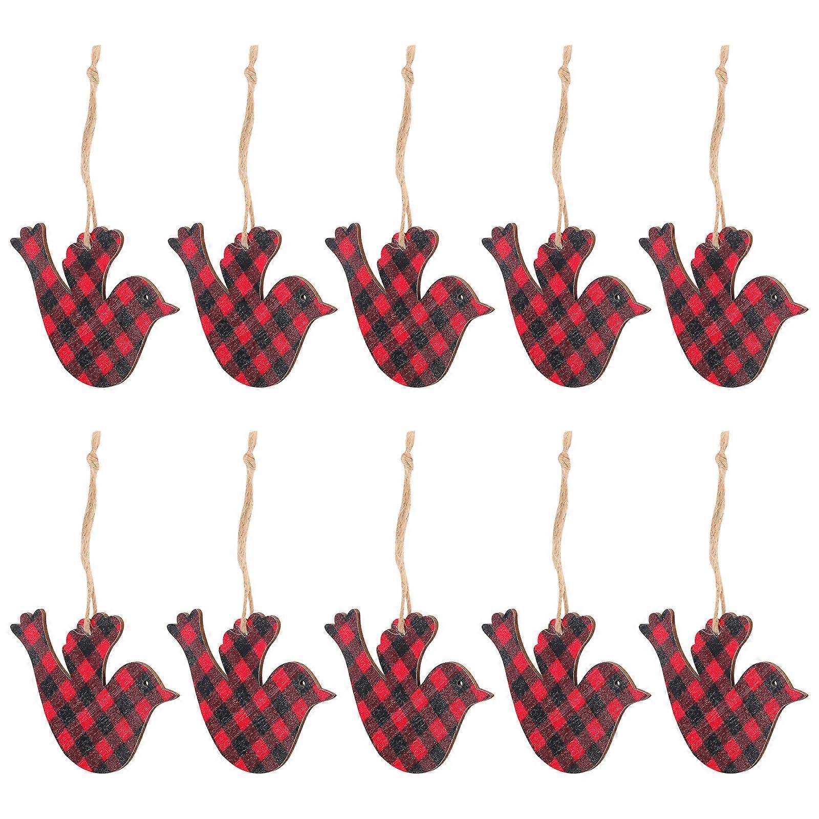 Oval Xmas Hanging Pendant Party Decoration For Family Gathering 8X7.5CM Decorative 20 Pcs