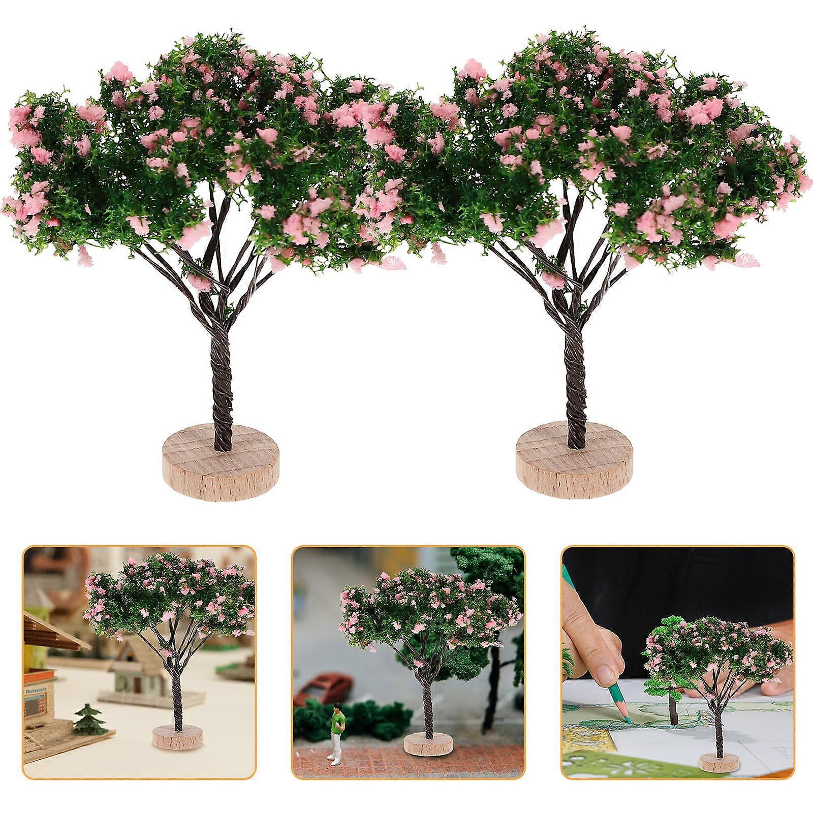 Miniature Trees Miniature Landscape Tree for Decor 2Pcs Ornament