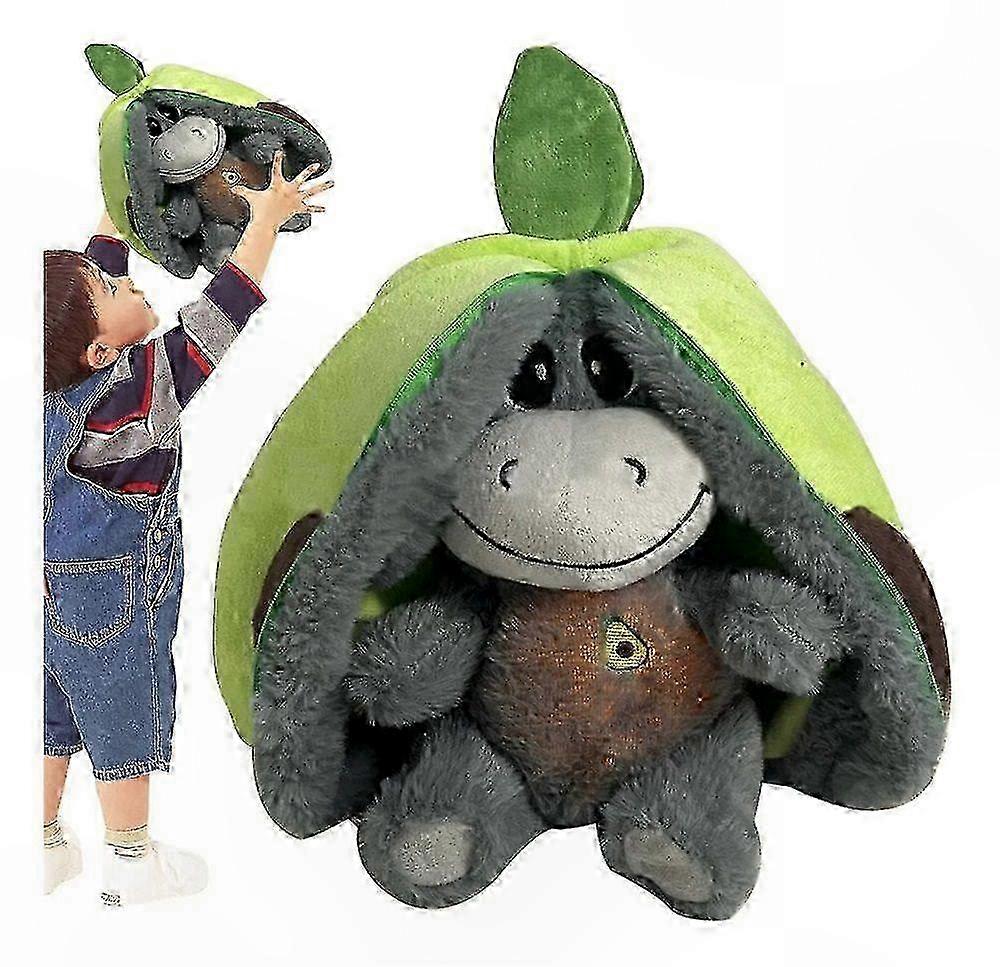 A Soft Plush Donkey with a Breathing Feature, an Adorable Stuffed Animal for Kids