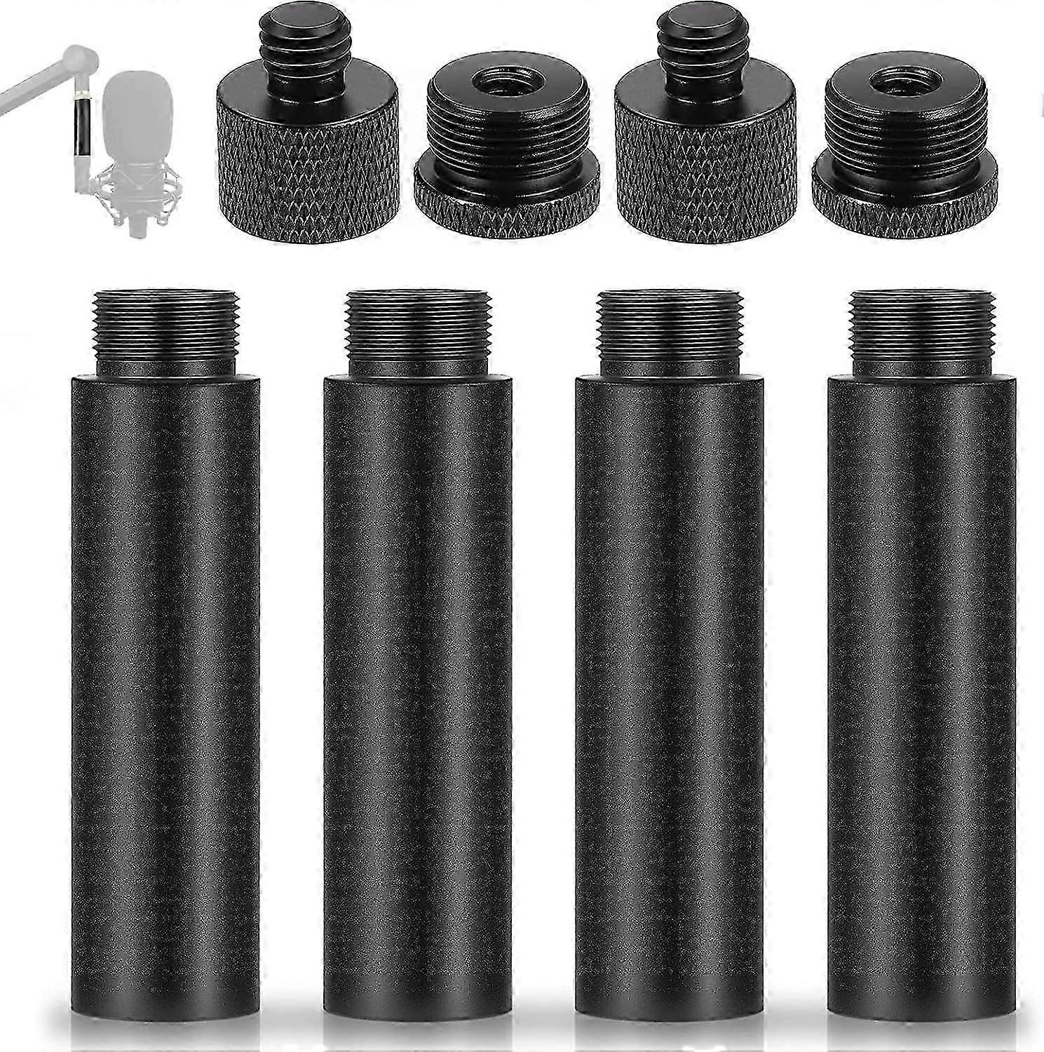 2025 Latest Model  Microphone Extension Tubes and Adapters - Set of Mic Stand Extenrs