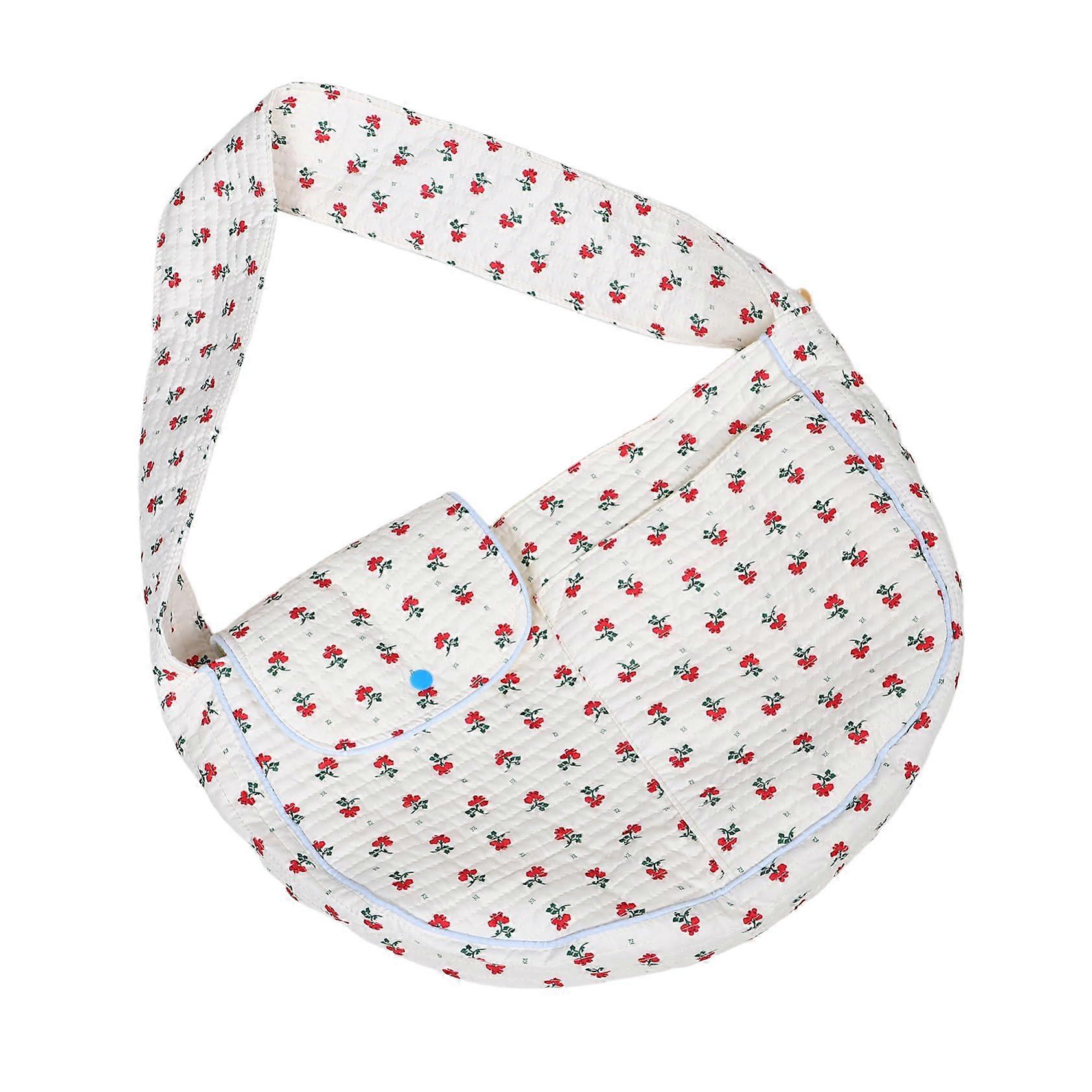Breathable Crossbody Pet Backpack for Small Cats and Dogs, Lightweight Sling Carrier, Adjustable Straps, Mesh Fabric