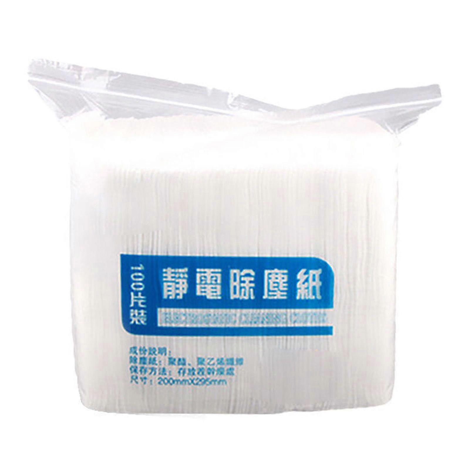 100 Pcs Electrostatic Wipes Disposable Mop Replacement Static Dusting Wipes for Home Cleaning