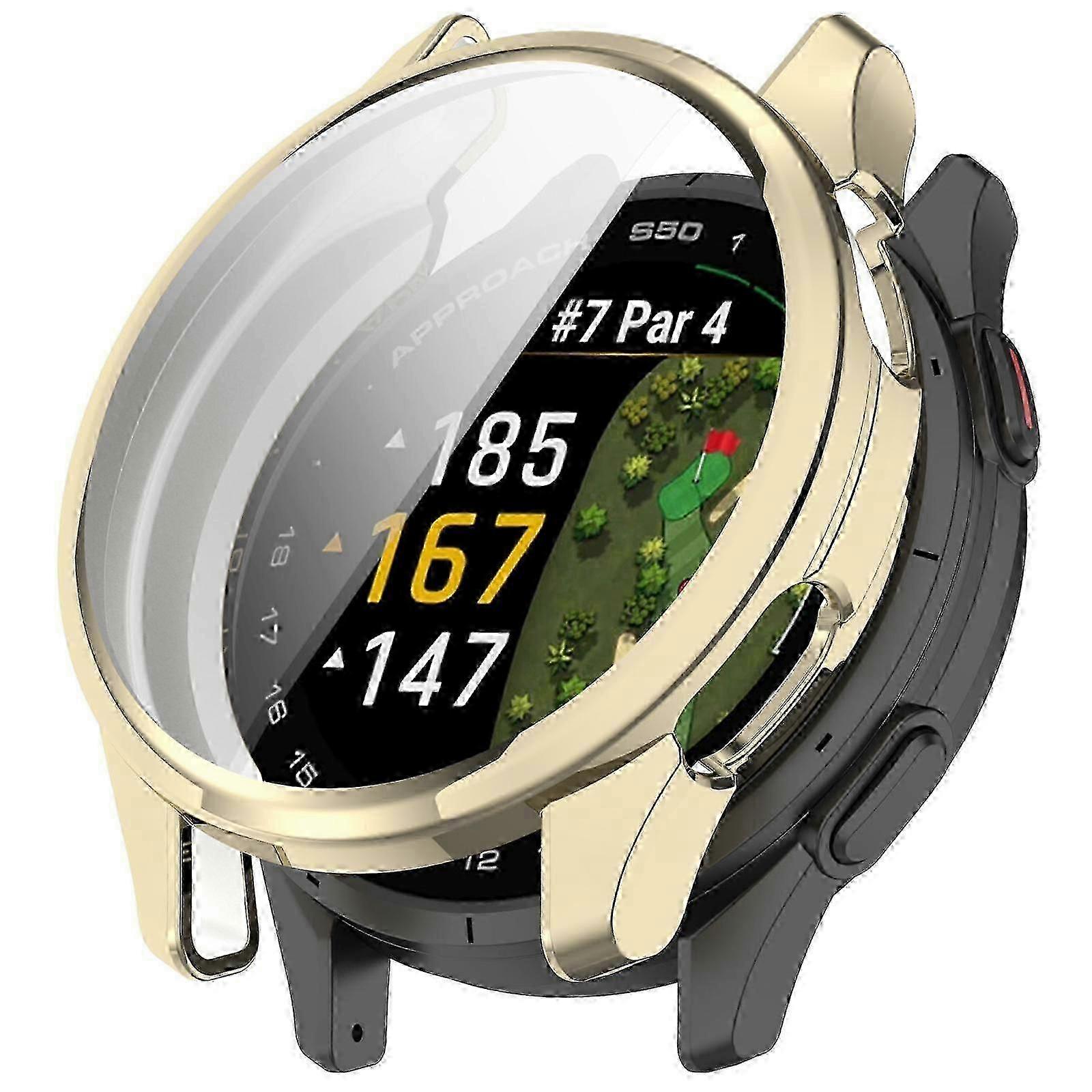 Electroplated TPU Full Coverage Watch Protective Case For Garmin Approach S50