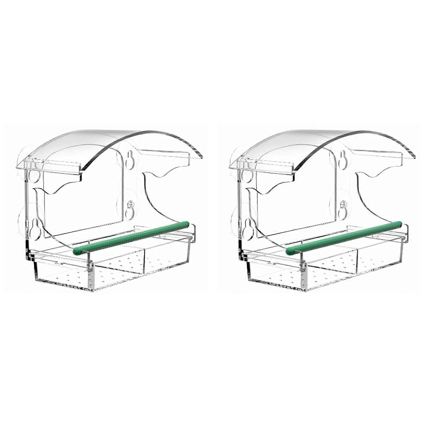 Window Bird Feeder with 4 Strong Suction Cup, for Outside, for Window