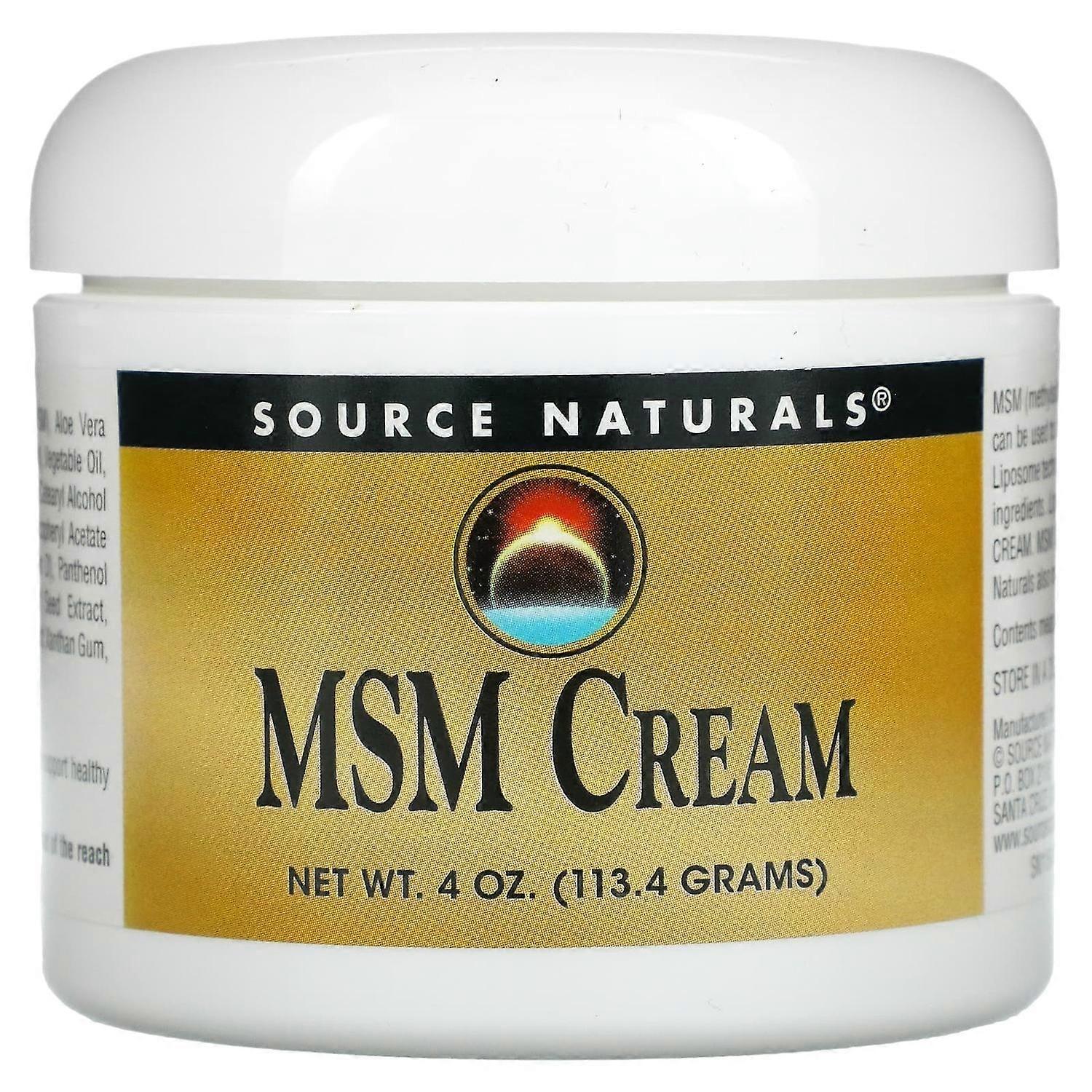 Source Naturals, MSM Cream, 4 oz (113.4 g)