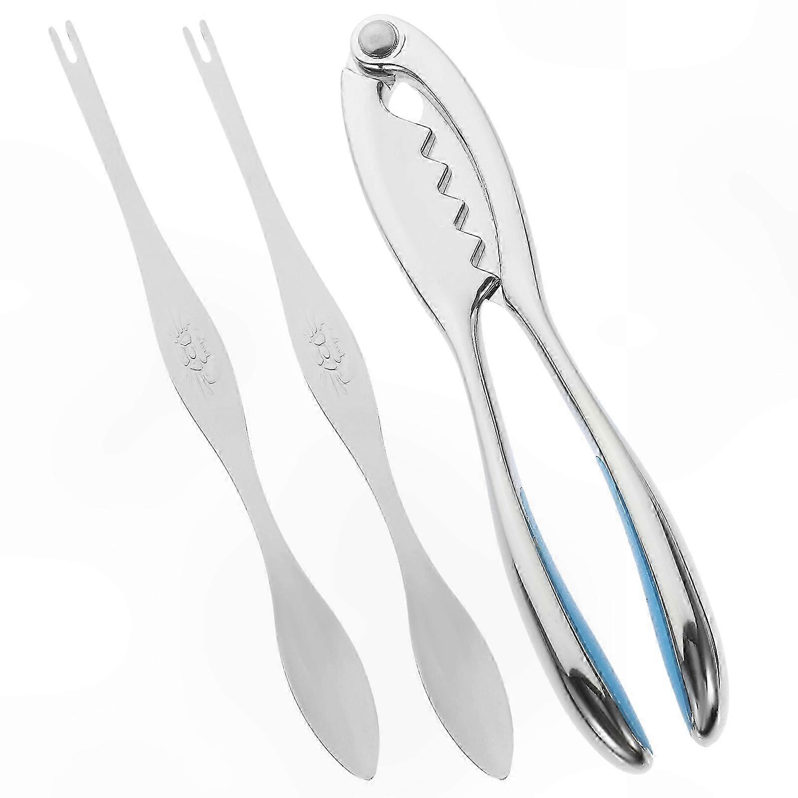 Zinc Alloy Seafood Tools for Crab and Shellfish 16x3x1.5cm Single Set