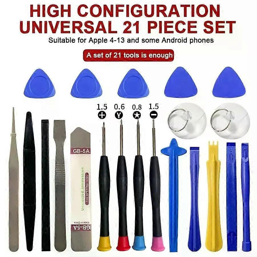 21 in 1 Mobile Phone Repair Tools Kit For Apple Android Samsung Set Screwdriver Combination Skid Multi Function Disassembly Kit