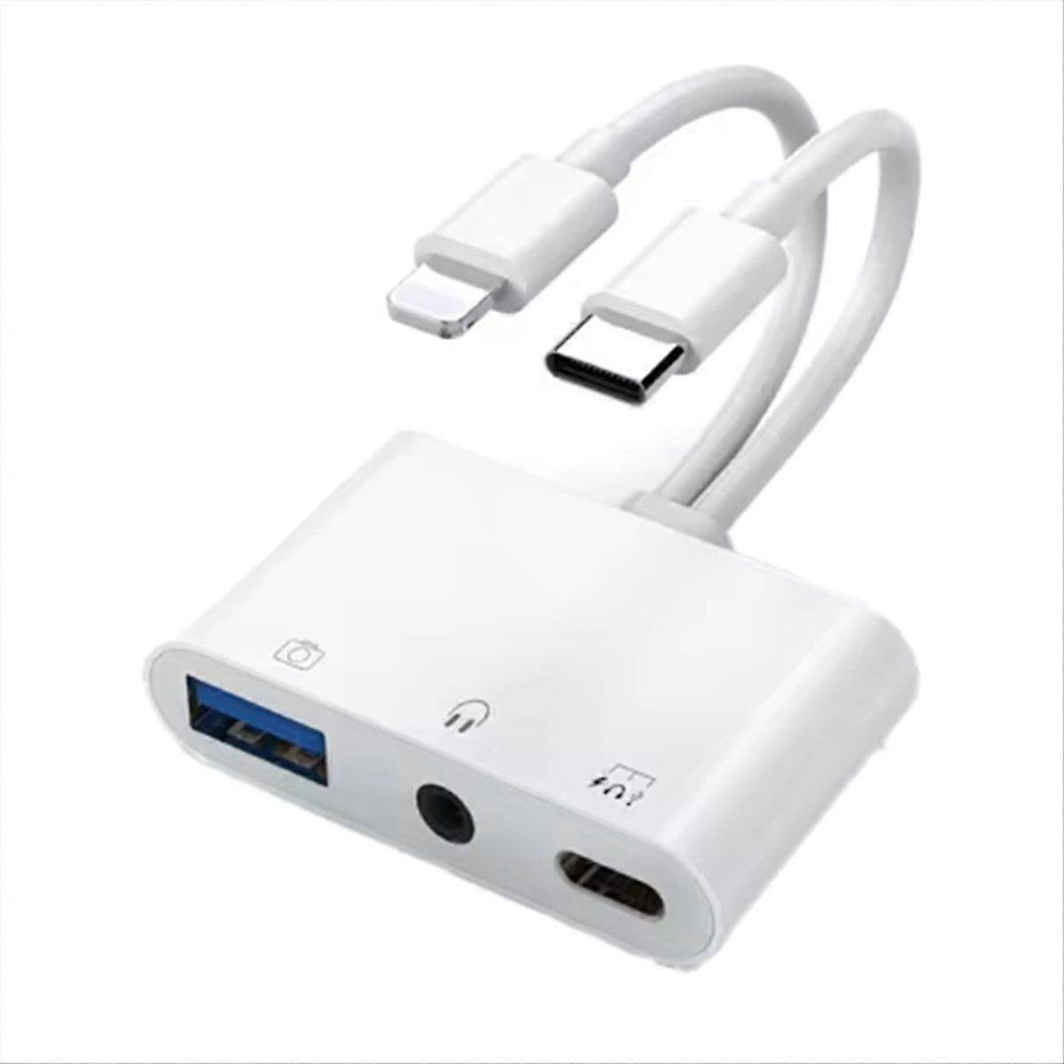 Für Interfaceg/Typ C auf USB 3.0/3,5mm/Typ C OTG Adapter 3,5mm Audio Buchse Splitter für / mit Char