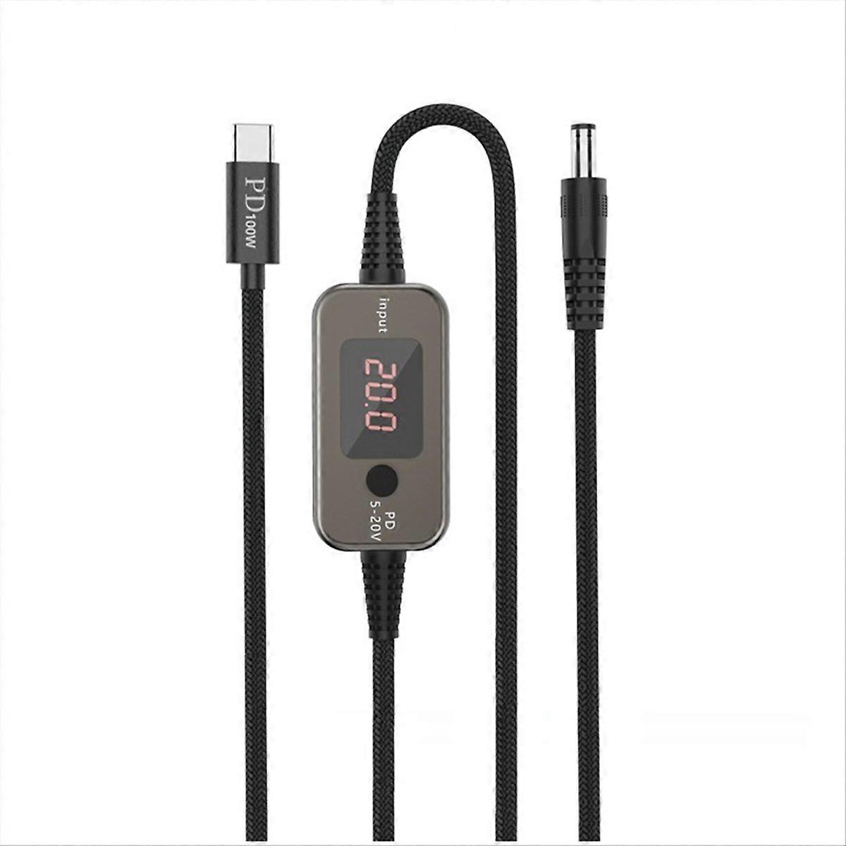 Type C to DC Power Boost Cable Adjustable Voltage