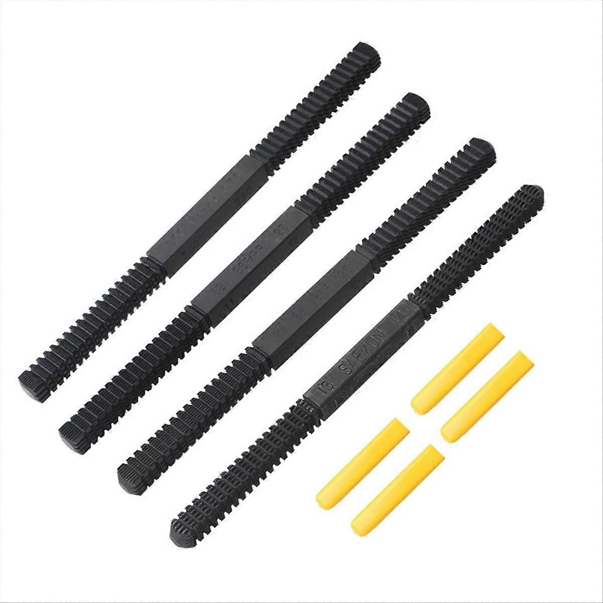 4PCS Thread Repair Tool Portable Thread Restoring File for Studs Pipe