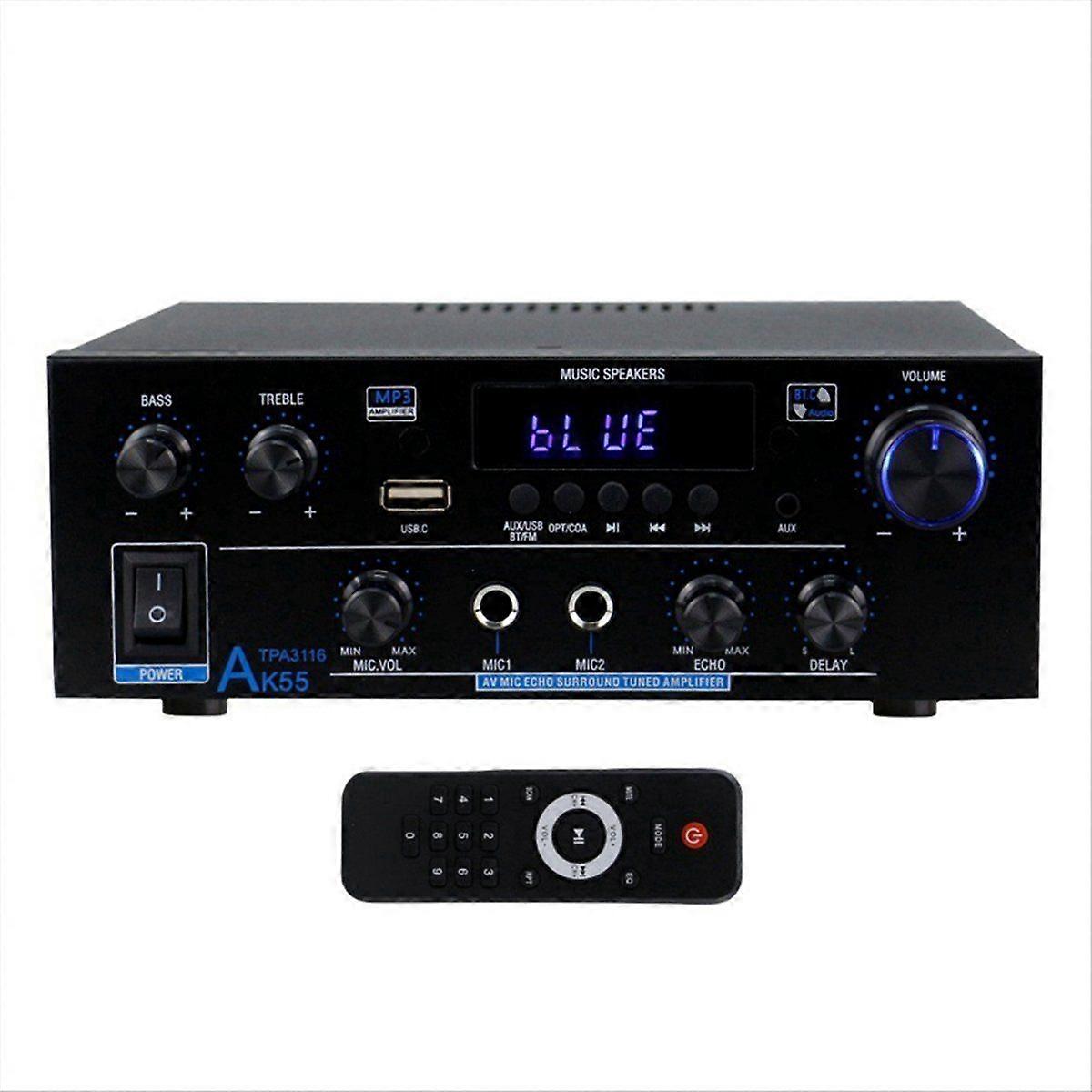 Home PowerAmplifier AK55 900W Max Karaoke Music Player EU Plug