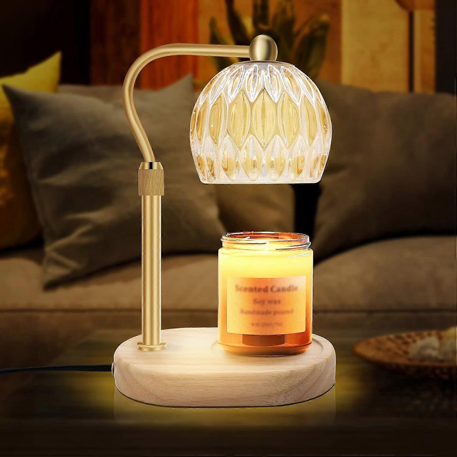 Candle Warmer Lamp, Candle Warmer Lamp with Timer and Dimmer, Adjustable Height Scented Candle Warmer