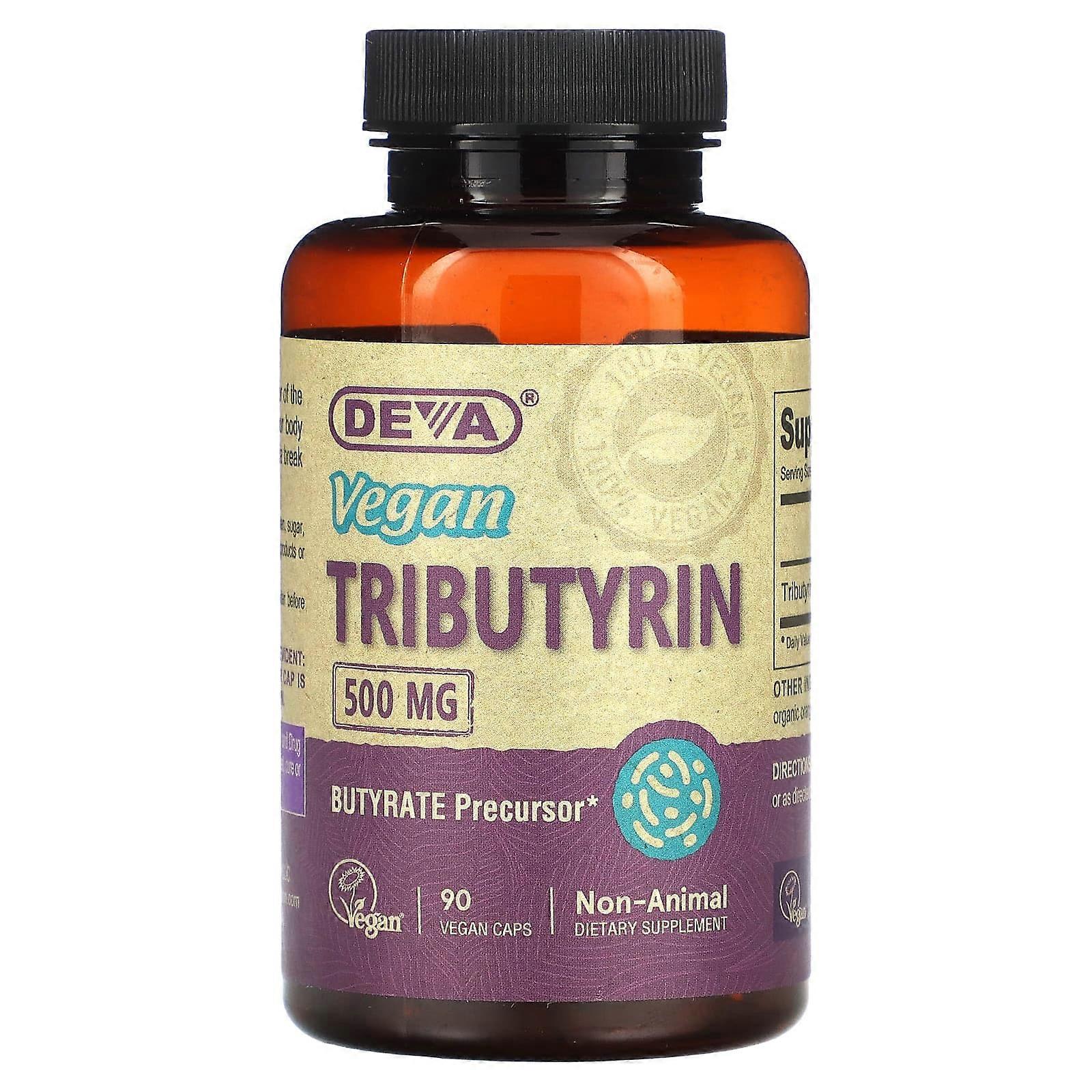 Vegan Tributyrin, 500 mg , 90 Vegan Caps