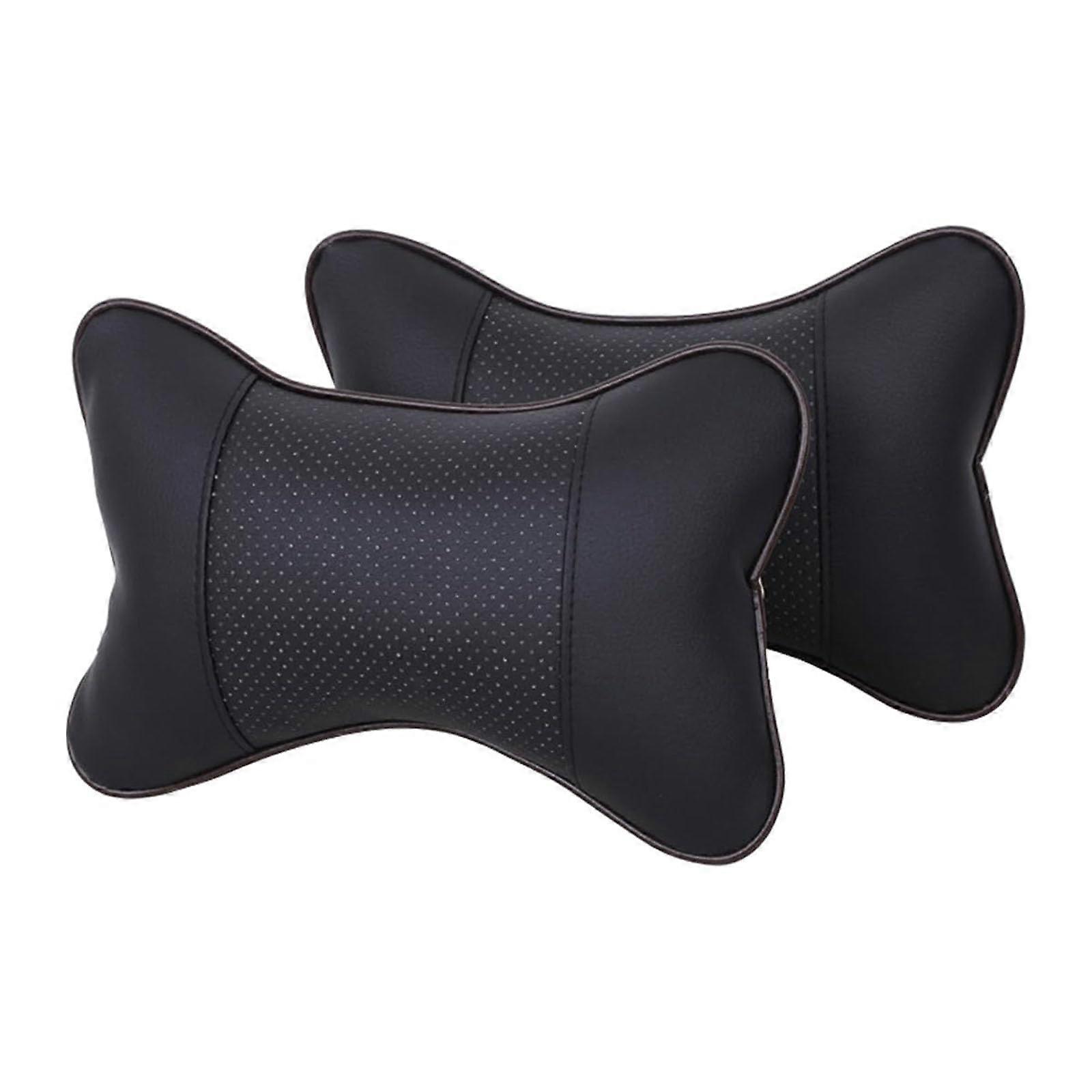 Car Headrest Pillows 2Pcs Memory Foam Neck Support Cushions Soft Universal