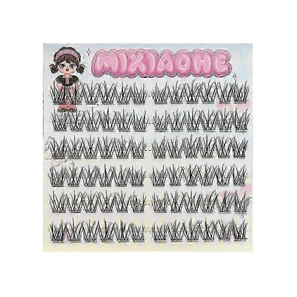 Self Adhesive Eyelashes Natural Pre Glued Lash Clusters No Glue Needed Press On 25-26