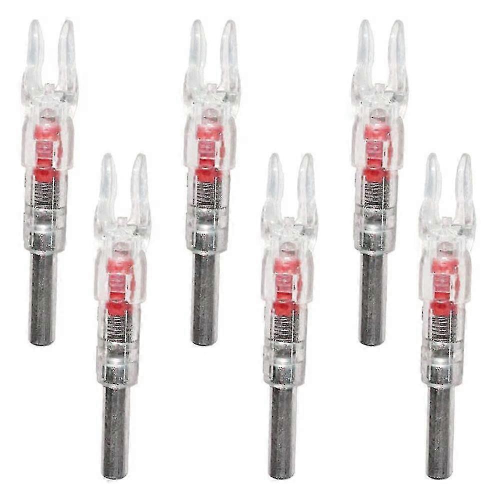 6 ADET LED Işıklı Nocks Fit 6.2mm Işıklı Nocks Açık Okçuluk Avcılık için Işıklı Okçuluk Nocks R