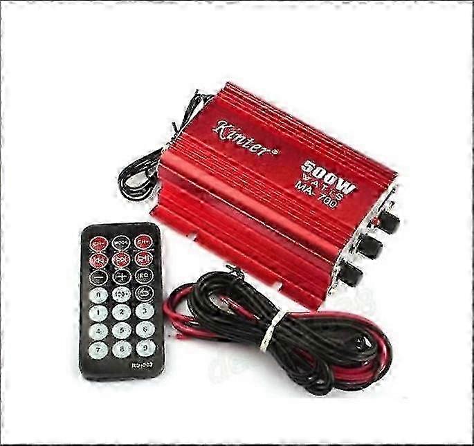 DC12V 500W Kinter MA-700 Mini FM Radio TF Card Power Amplifier With Remote Control