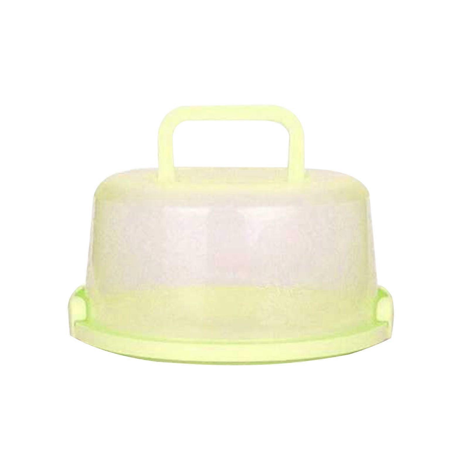 Cake Carrier with Handle, Cake Holder with Cover Lid, Round Cupcake Container Saver Transporter for Pies Cookies Nuts Fruit Storage