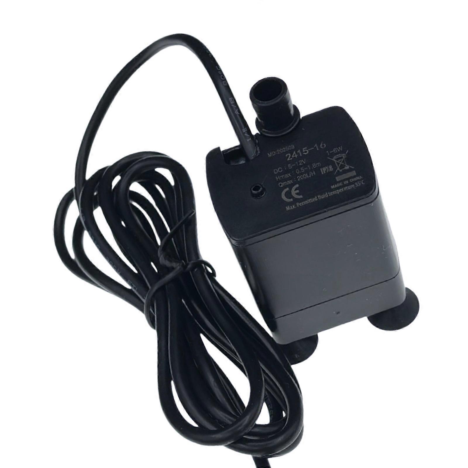 Quiet Water Circulation Fountain Pump With Flows Control Low Noise Small Submersibles Water Pump Easy to Install Multicolor