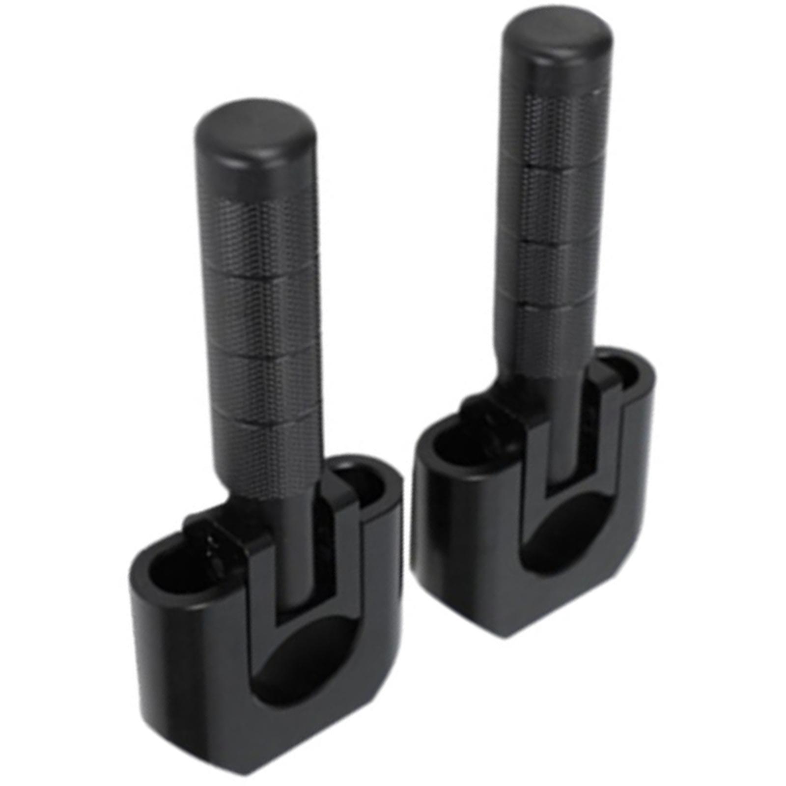 1 Pair Retractable Motorcycle Footpegs Aluminum Construction Quick Release Easy Installation Multiple Model Compatibility Multicolor