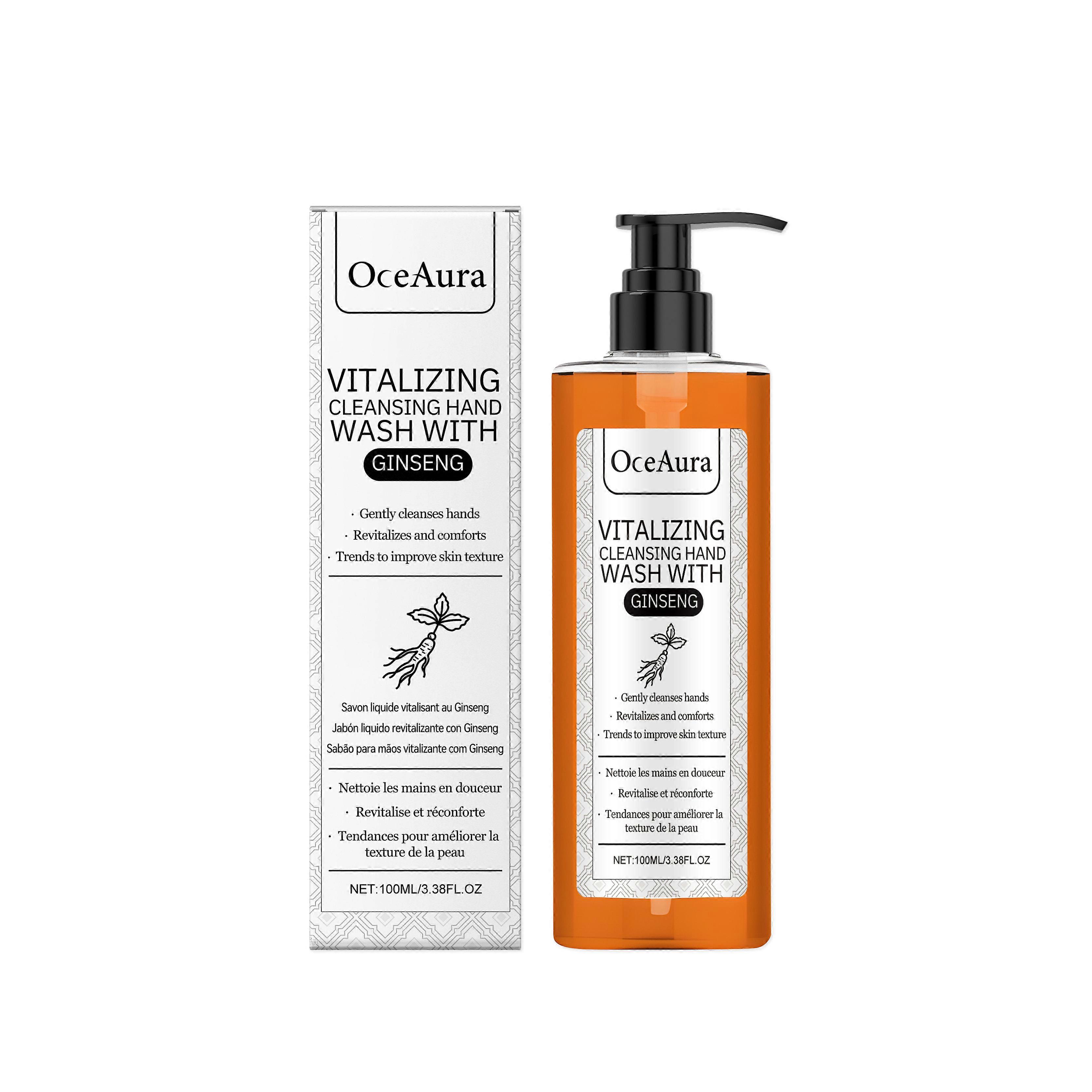 Oceaura Ginseng Hand Sanitizer Gentle Cleansing Hand Moisturizing Fresh Refreshing Cleansing Care Hand Sanitizer