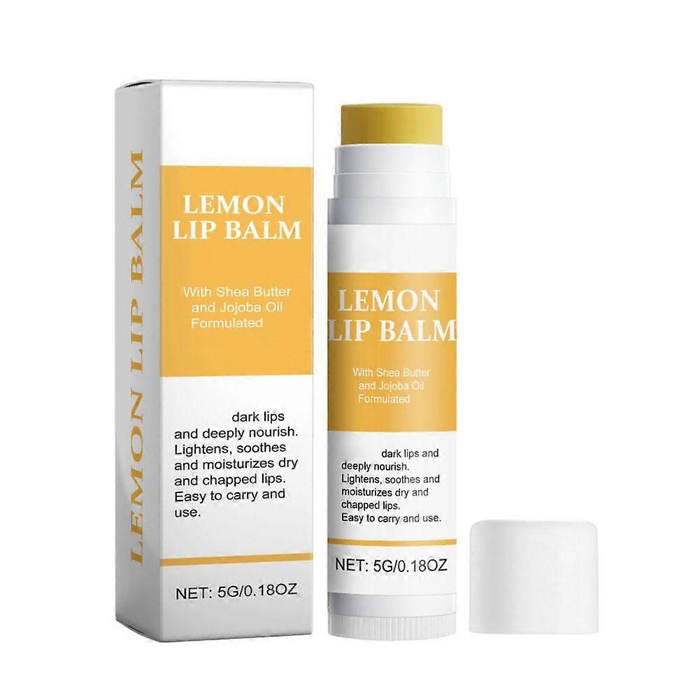 Yellow Lip Balm 5g Moisturizes Hydrates Soothes Lips With Lemon Ginger Turmeric Antioxidant Protection