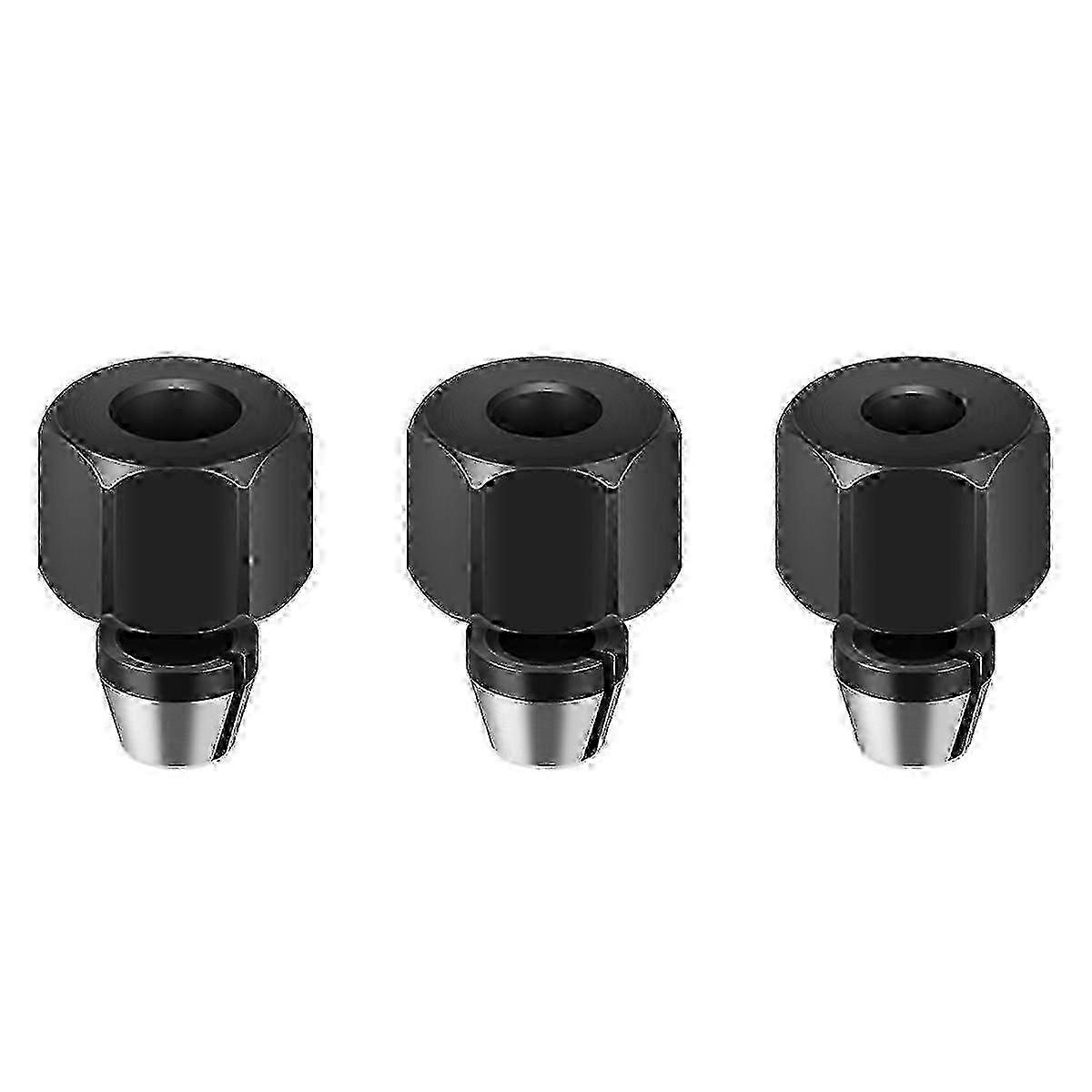 6/6.35/8mm Collet Chuck with Nut Engraving Trimming Machine Router Bit Adapter Electric Router Milling Cutter Accessorie