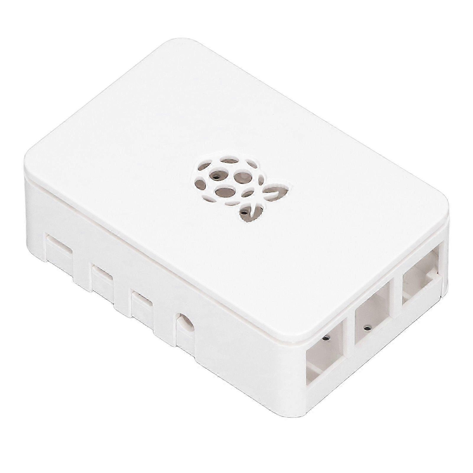 for Raspberry Pi 4 Case ABS Detachable Scratch Resistant Heat Dissipation Protective Shell White