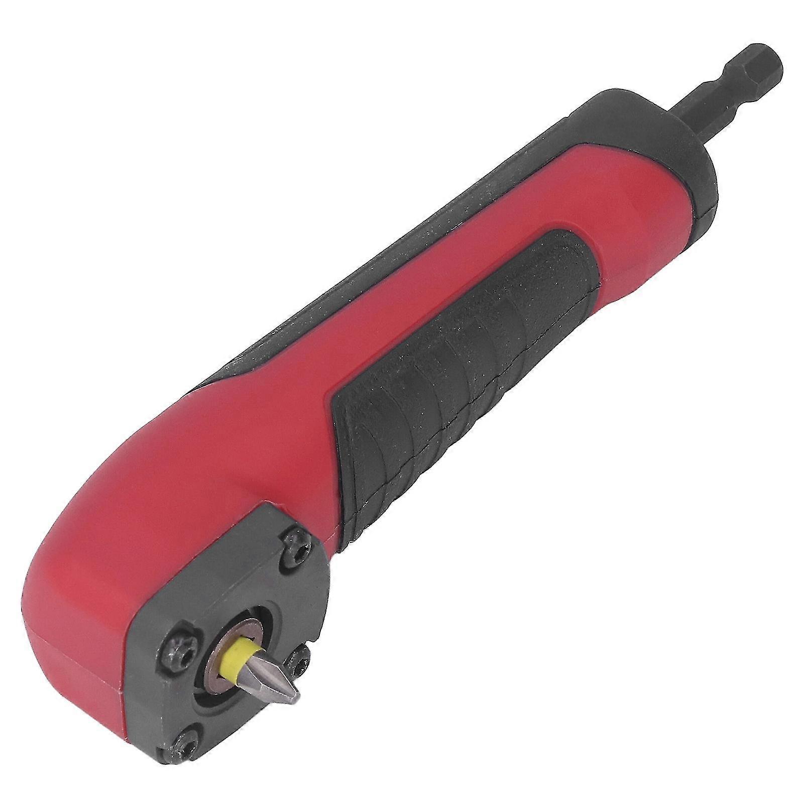 Drill Bit Angle Adapter 1/4in Right Angle Attachment Hex Drill Bit Driver with Ergonomic Handle