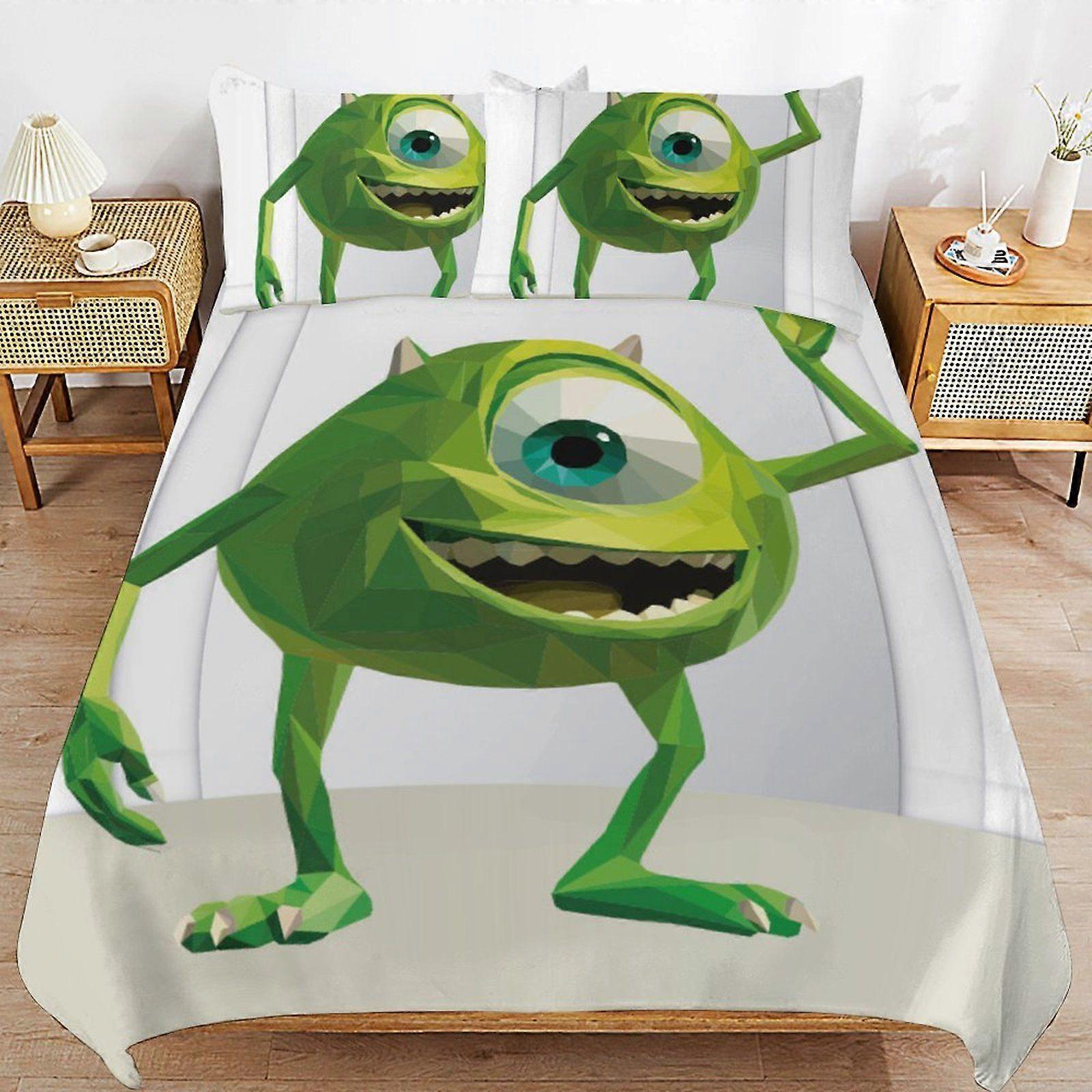 o112 Monsters, Inc Luxury Handling Daily Rest Machine Friendly Touch Durable Zip Duvet Cover Sets Performance d112