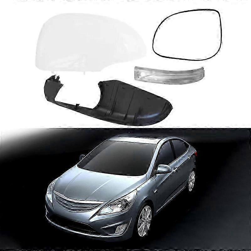 Suitable For 10-16 Hyundai Rena Rearview Mirror Cover Rearview Mirror Shell Lens Turn Signal Bottom Shell