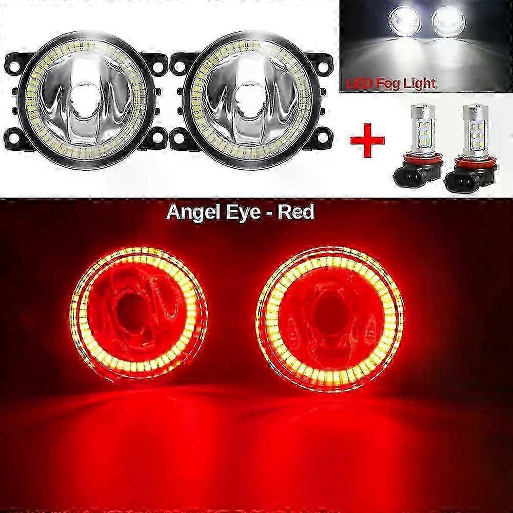Applies to2 X Angel Eye Fog Light Car Front Bumper Halo Ring Fog Lamp DRL For Nissan Frontier Pathfinder Xterra Note Interstar Navara Leaf