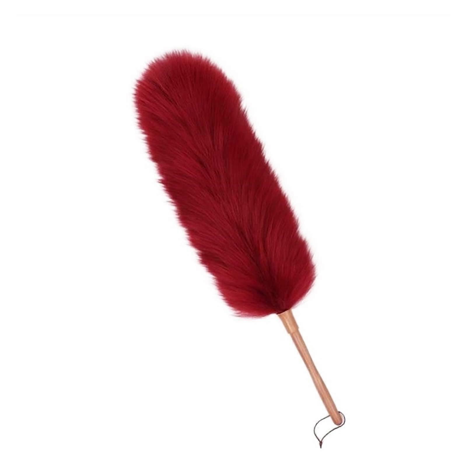 Feather Duster Set for Car and Household DustSweeping Handle Duster Pink Small and Large